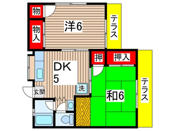 第２コ－ポ天神の物件間取画像